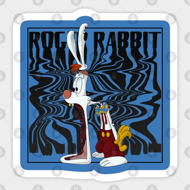 Very surprised Roger Rabbit Sticker by Tee3AE6